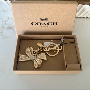 Coach bow bag charm